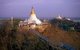 Burma / Myanmar: Hilltop pagodas at Sagaing, the river Irrawaddy / Ayeyarwady in the distance